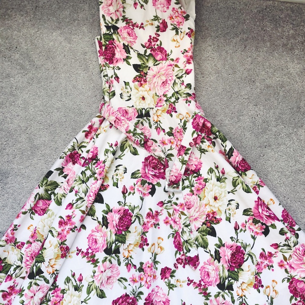 floral fancy dress